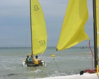  Catamaran in nautical school 
